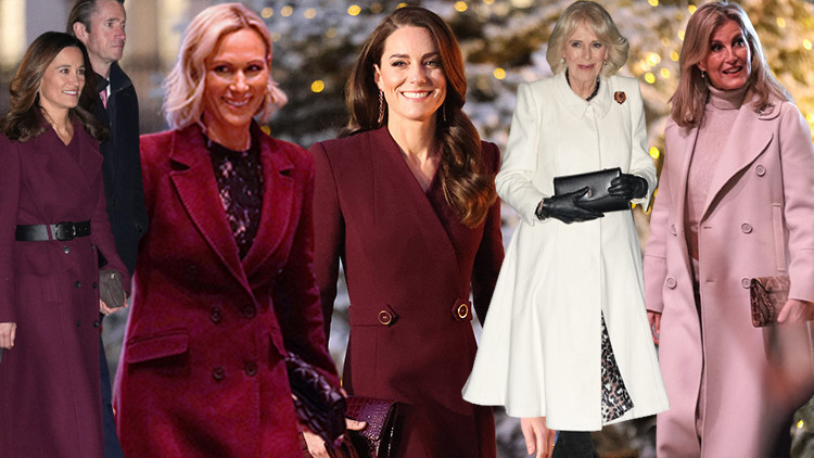 Herkesin bordo giydiği o geçit töreni ne anlama geliyor Kraliyet kadınları Meghan’a karşı birlik oldu: Al sana bir avuç ahududu