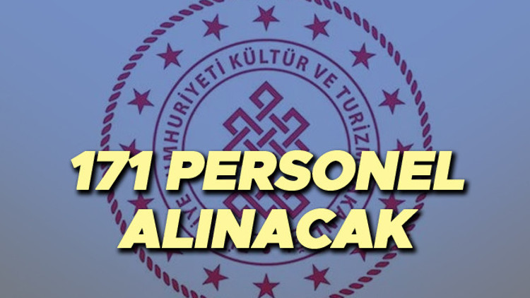 PERSONEL ALIMI | Kültür ve Turizm Bakanlığı 171 sözleşmeli personel alacak... İşte başvuru şartları ve detaylar PERSONEL ALIMI | Kültür ve Turizm Bakanlığı 171 sözleşmeli personel alacak... İşte başvuru şartları ve detaylar