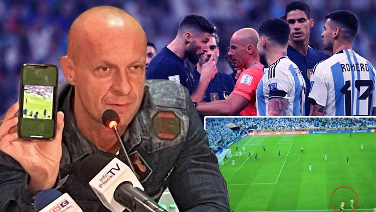 Arjantin - Fransa finalinin hakemi Szymon Marciniak sessizliğini bozdu Mbappe ile diyaloğu, telefonundan gösterdiği görüntü... Arjantin - Fransa finalinin hakemi Szymon Marciniak sessizliğini bozdu Mbappe ile diyaloğu, telefonundan gösterdiği görüntü...