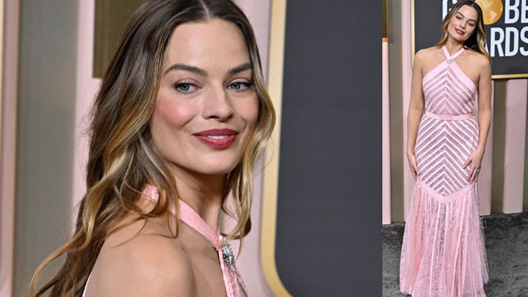 Pembe... Gönlümüz sende Bu tercihiyle gecenin en parlak yıldızı oldu