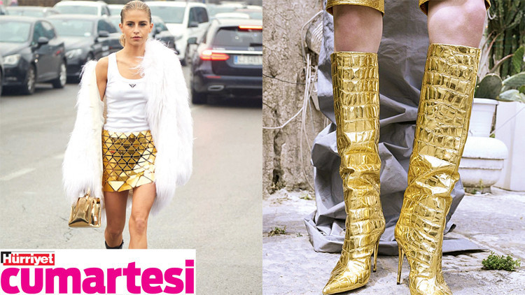 Metalik ışıltının her tonu bu bahar çok moda