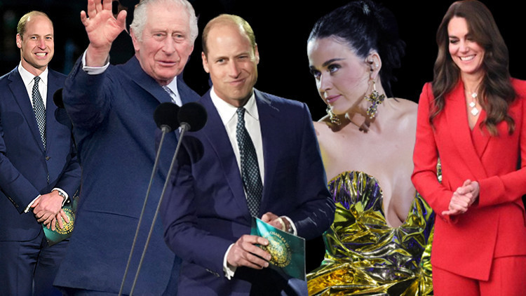 Taç giyme töreni kutlamaları sürüyor... Onları hiç böyle görmediniz: Kraliyet ailesi konserde coştu Gecenin yıldızı William ve Kate oldu
