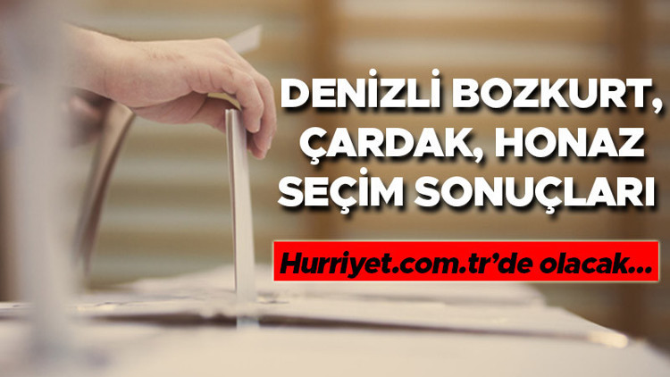 Denizli Bozkurt, Çardak, Honaz Cumhurbaşkanlığı 28 Mayıs (2.tur) 2023 seçim sonuçları Hürriyet.com.trde olacak | Bozkurt, Çardak, Honaz ilçeleri 14 Mayıs seçim sonuçları ve son oy oranları