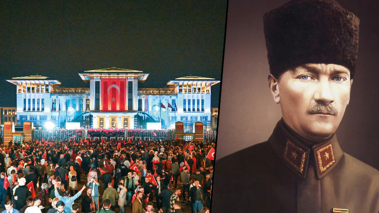 Atatürk posterindeki o kalpak: Kemali Atatürk posterindeki o kalpak: Kemali