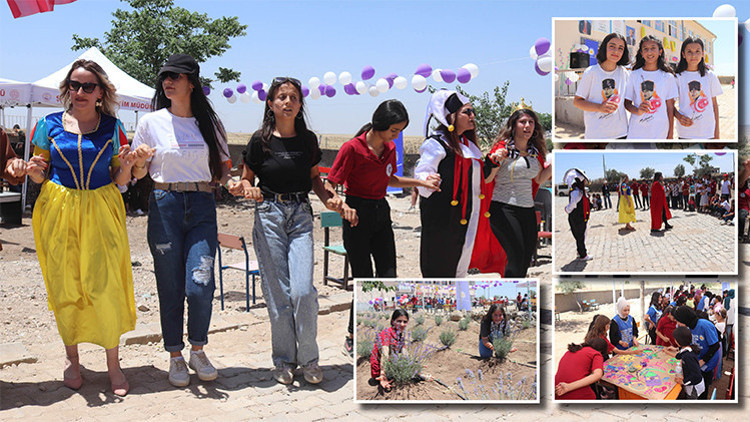 Şırnak’ta köy okulunda lavanta festivali Şırnak’ta köy okulunda lavanta festivali