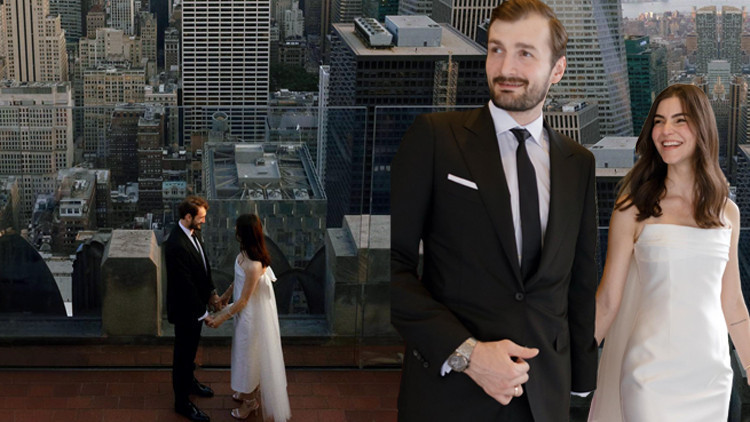 Ünlü çift New Yorkta evlendi Ünlü çift New Yorkta evlendi