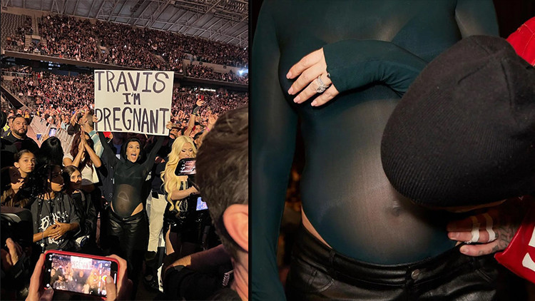 Her şey şov uğruna… Hamilelik haberini konserde pankart kaldırarak vermişti: Kocası karnını hiç görmemiş mi