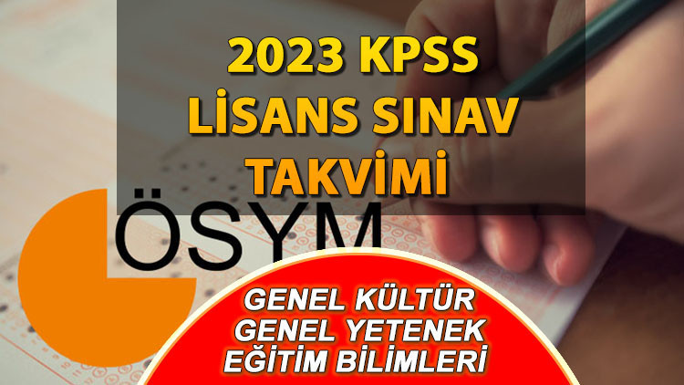 2023 KPSS Genel Kültür-Genel Yetenek, Eğitim Bilimleri, Alan Bilgisi ve ÖABT sınavları ne zaman