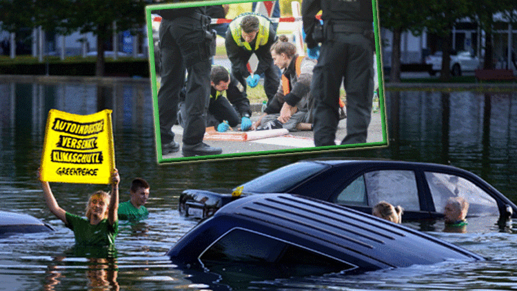 İki aktivist gruptan eş zamanlı eylem