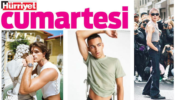 ‘Crop top’lar erkek gardıroplarına da girdi