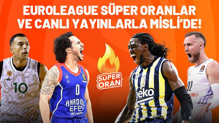 Euroleague keyfi Mislide bir başka Canlı yayınlar, Süper oranlar, iddaa analizleri, bilinmesi gereken her şey burada...