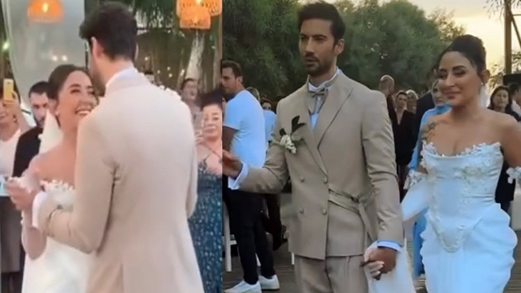 Melek Mosso ve Serkan Sağdıç evlendi