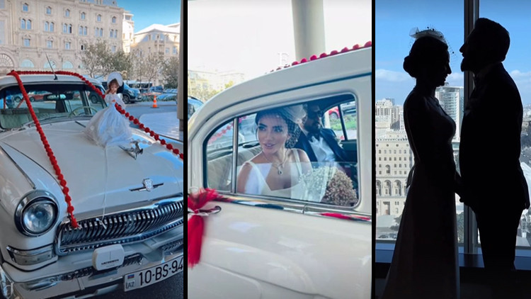 Büyük aşkta mutlu son... Baküde evlendiler