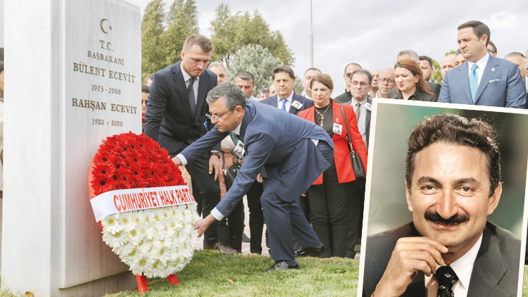 Ecevit’e 17. yıl anması... Özgür Özel de katıldı