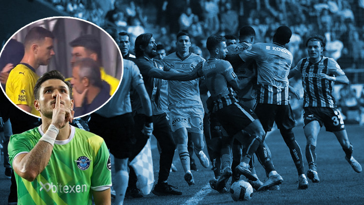 Adana Demirspor - Fenerbahçe maçına Ertaç Özbir ve gerginlik damgası Edin Dzekonun görüntüsü dikkat çekti...