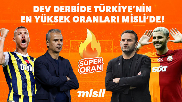 Fenerbahçe-Galatasaray derbisine Türkiyenin en yüksek iddaa oranları Mislide Skor tahminleri, bilinmesi gerekenler… Fenerbahçe-Galatasaray derbisine Türkiyenin en yüksek iddaa oranları Mislide Skor tahminleri, bilinmesi gerekenler…