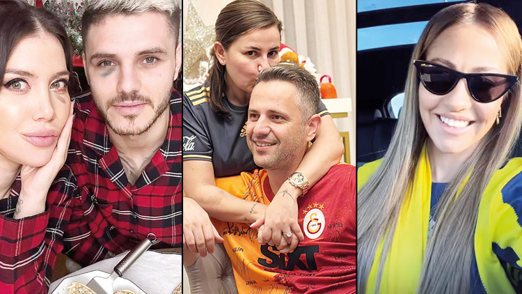 Ünlülerden derbi pozları