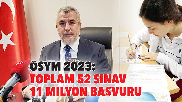ÖSYM 2023: Toplam 52 sınav 11 milyon başvuru