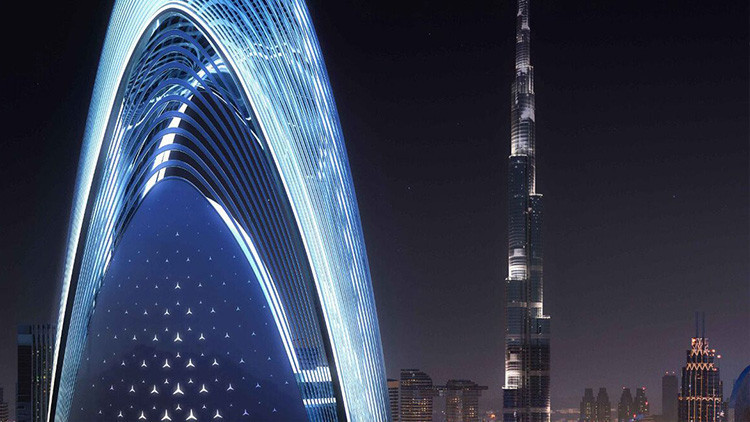 Mercedesten Dubaiye 1 milyar dolarlık kule Mercedesten Dubaiye 1 milyar dolarlık kule