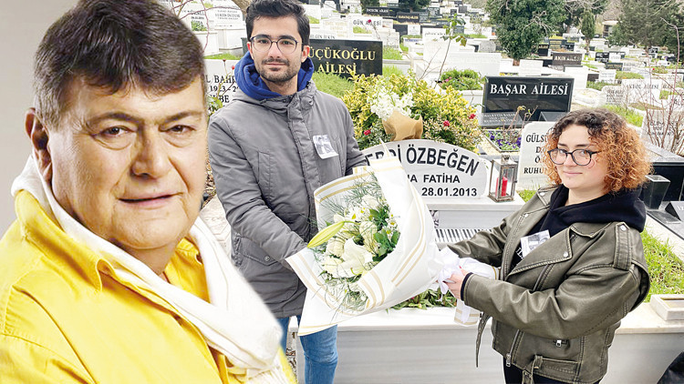 Ferdi Özbeğen kabri  aşında anıldı