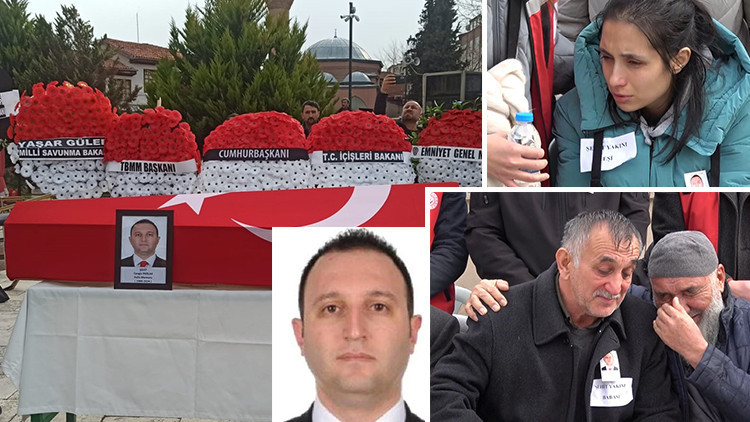 Amasyada şehit polis memuru Cengiz Parlak, son yolculuğuna uğurlandı Amasyada şehit polis memuru Cengiz Parlak, son yolculuğuna uğurlandı