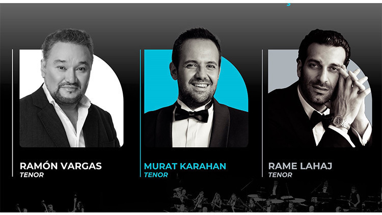 Murat Karahan, Ramon Vargas ve Rame Lahaj sahneye çıkıyor