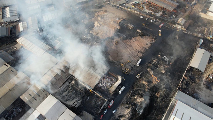 Ankaradaki yangınla ilgili 5 kişi gözaltına alındı