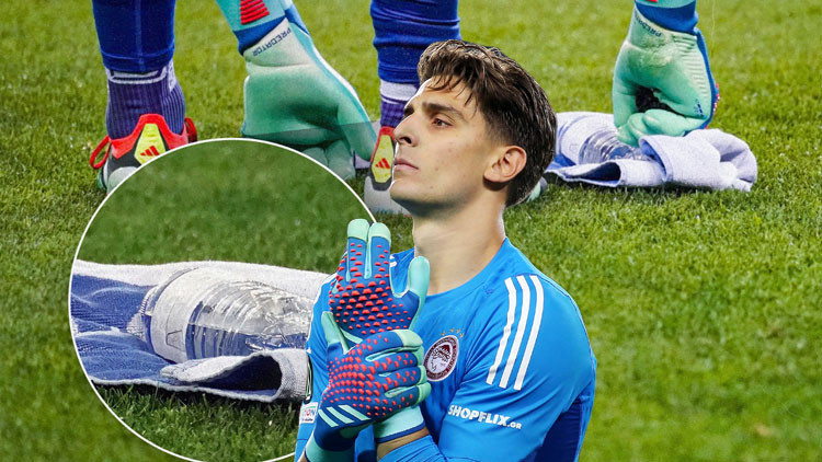 Fenerbahçeyi eleyen Olympiakosta kaleci Tzolakisin penaltı sırrı ortaya çıktı