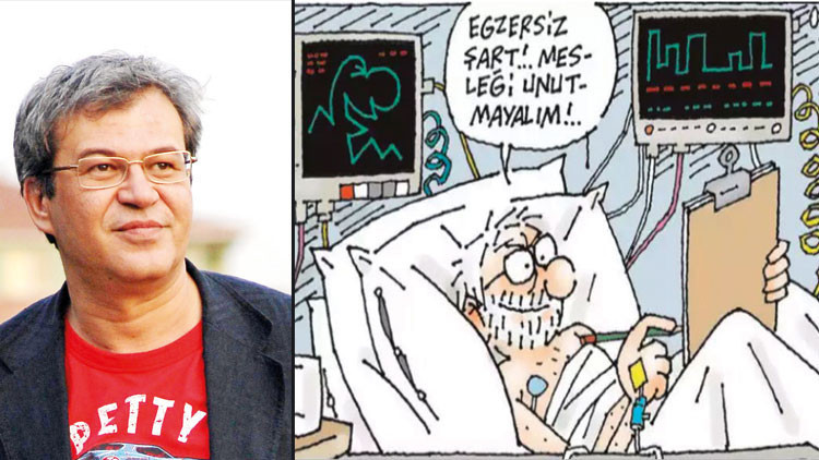 ‘Yazan-Çizen Latif Demirci’ sergisine yoğun ilgi