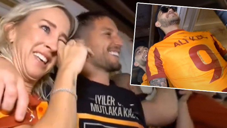 Mauro Icardi, Ali Koç forması giydi Şampiyonluk kutlamasında Dries Mertensin eşini ağlatan olay Mauro Icardi, Ali Koç forması giydi Şampiyonluk kutlamasında Dries Mertensin eşini ağlatan olay