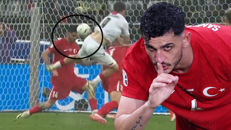 Türkiye - Gürcistan maçında Samet Akaydinden inanılmaz müdahale Dakika 90+6da top boş kaleye giderken...