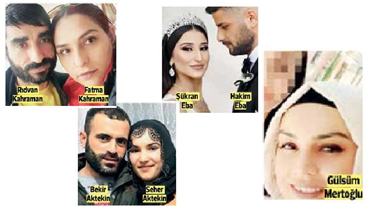Hepsi cani koca kurbanı... 5 kadın katledildi Hepsi cani koca kurbanı... 5 kadın katledildi