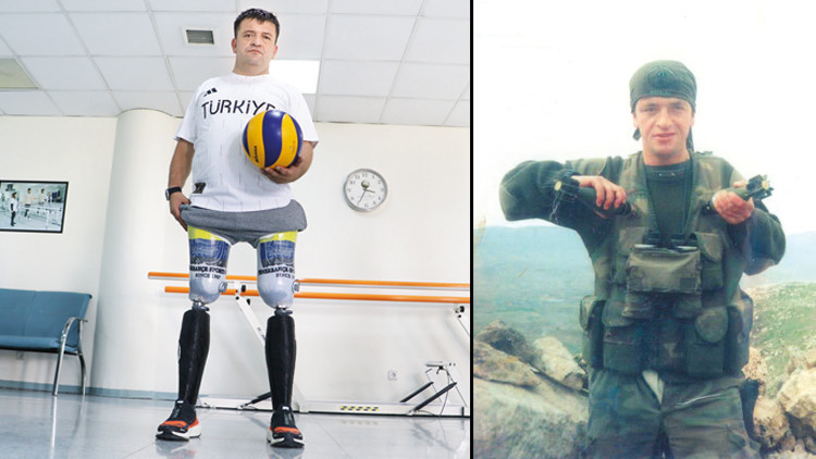 Terör gazisi mikroişlemcili diz proteziyle ayağa kalktı