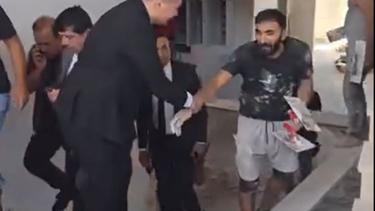 Hassa Kaymakamı Anadolu Lisesi inşaatını inceledi