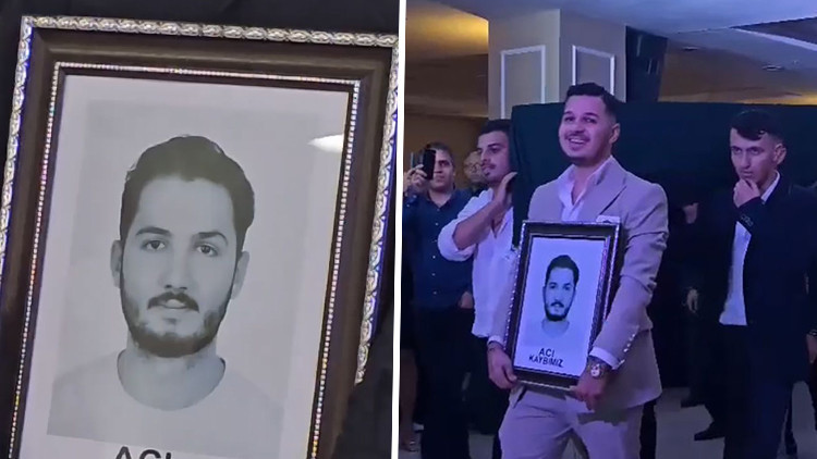İstanbuldaki düğünde damada ilginç şaka: Salona tabut ve acı kaybımız yazılı fotoğrafla geldiler İstanbuldaki düğünde damada ilginç şaka: Salona tabut ve acı kaybımız yazılı fotoğrafla geldiler