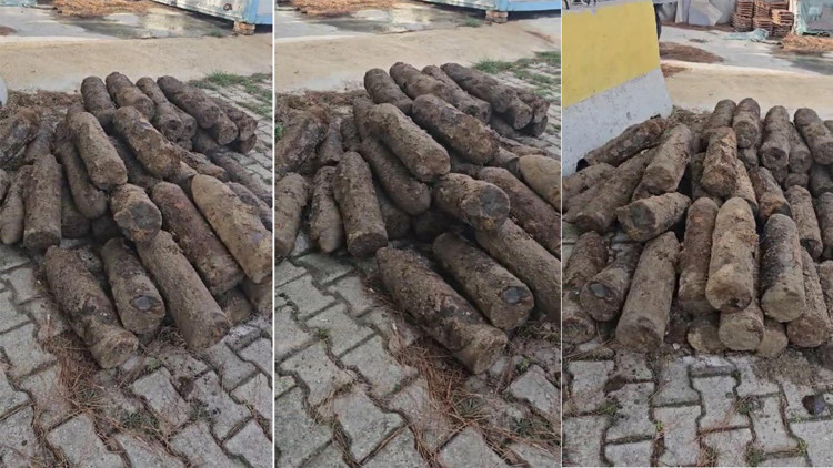 Çanakkalede patlamamış 50 top mermisi bulundu