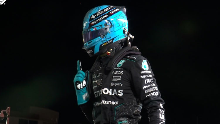 Las Vegasta pole pozisyonu Russellın Las Vegasta pole pozisyonu Russellın