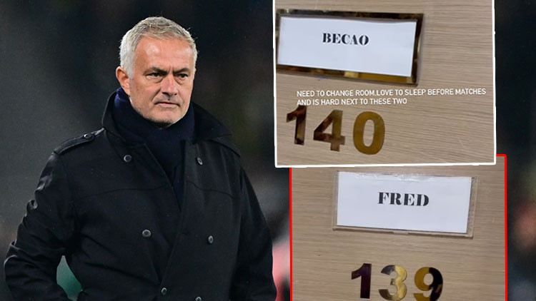 Mourinhodan Becao ve Frede esprili gönderme: Odamı değiştirmek istiyorum Mourinhodan Becao ve Frede esprili gönderme: Odamı değiştirmek istiyorum