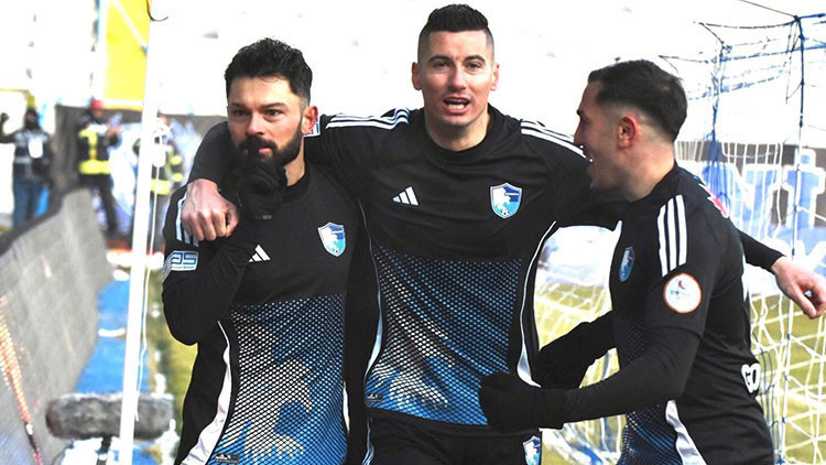 Erzurumspor FK 3 puanı tek golle aldı Erzurumspor FK 3 puanı tek golle aldı