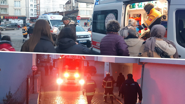 Boluda kombiden çıkan yangında 3 kişi hastanelik oldu Boluda kombiden çıkan yangında 3 kişi hastanelik oldu