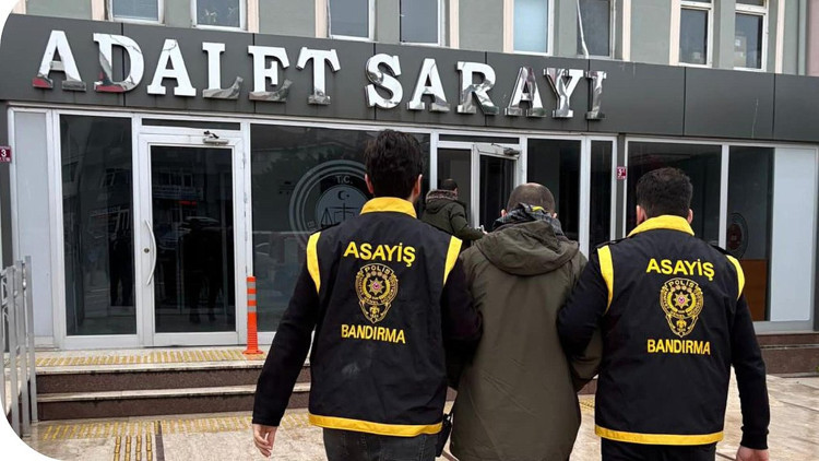 Bandırmada 2024 yılında, haklarında gözaltı kararı bulunan bin 224 kişi yakalandı