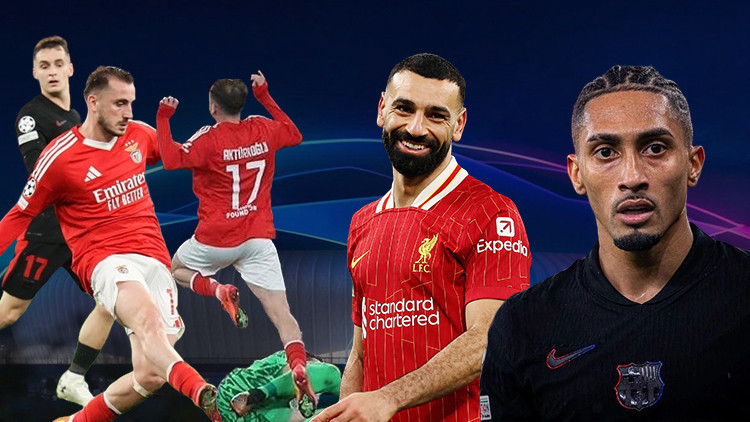 Şampiyonlar Liginde geceye 9 gollü Barcelona-Benfica maçı damga vurdu Kerem Aktürkoğlu penaltı yaptırdı ama...