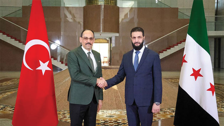 Son dakika... MİT Başkanı Kalın, Şamda yeni yönetimin lideri Şara ile görüştü
