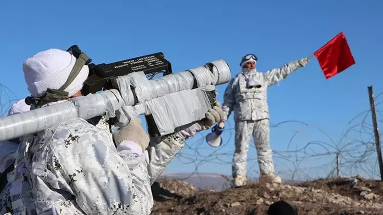 Karsta eksi 18 derecede Kış Tatbikatı-2025