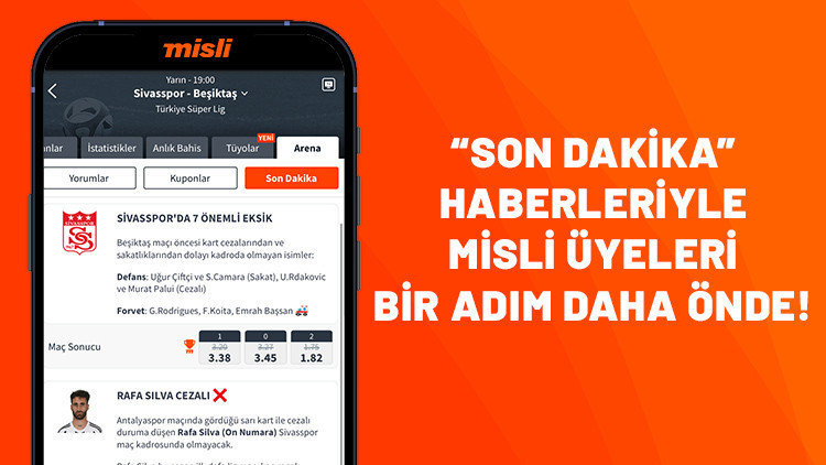 Bahisçilerin dikkatine “Son Dakika” haberleriyle Misli üyeleri bir adım daha önde… Bu hafta sonu hangi haberler dikkat çekiyor