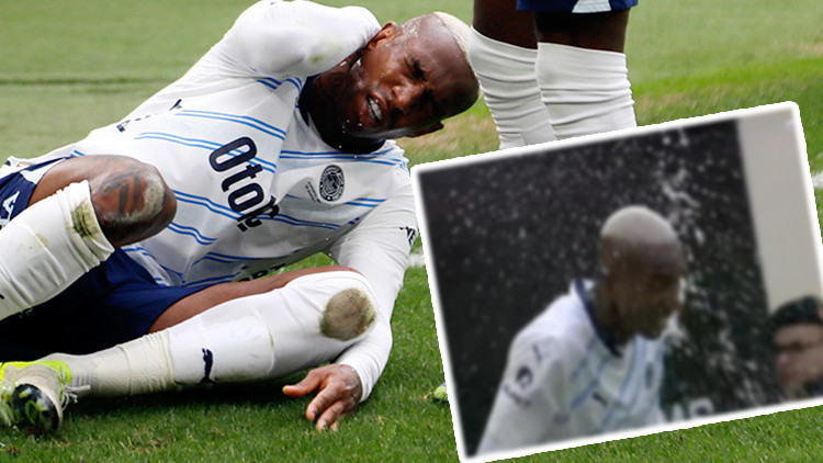 Alanyaspor Fenerbahçe maçında Taliscaya su şişesi atıldı