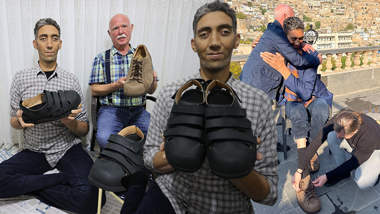 Guinness Rekorlar Kitabına girmişti Dünyanın en uzun adamı yeni ayakkabılarıyla dünyayı gezecek