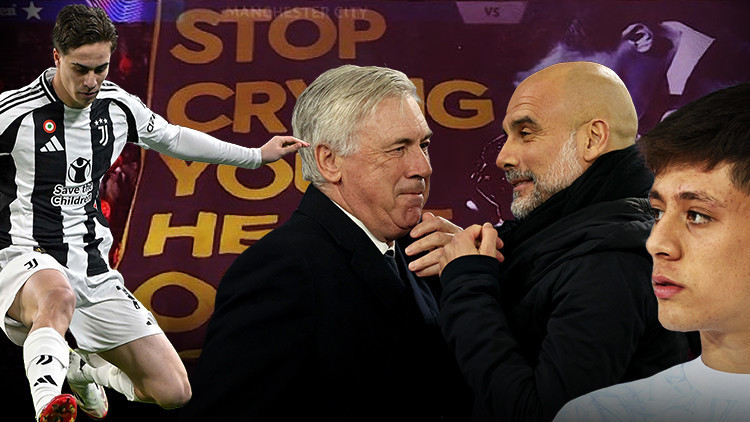 Şampiyonlar Liginde geceye damga vuran Ağlamayı bırak pankartı Real Madrid, Manchester Cityi uzatmalarda yıktı