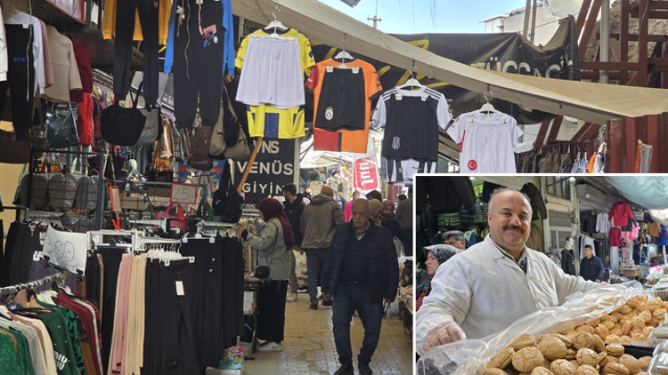 Hatayda tarihi Uzun Çarşıda ramazan yoğunluğu
