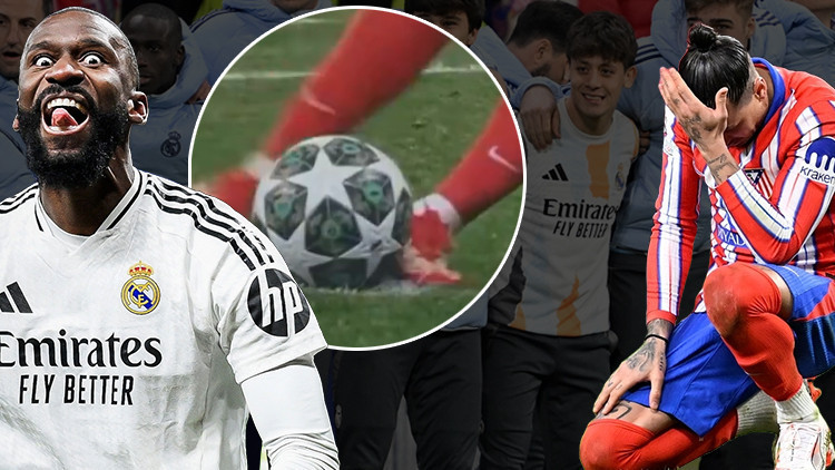 Şampiyonlar Liginde geceye damga vuran an Real Madrid - Atletico maçında penaltı VARdan döndü